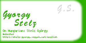 gyorgy stelz business card