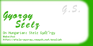gyorgy stelz business card